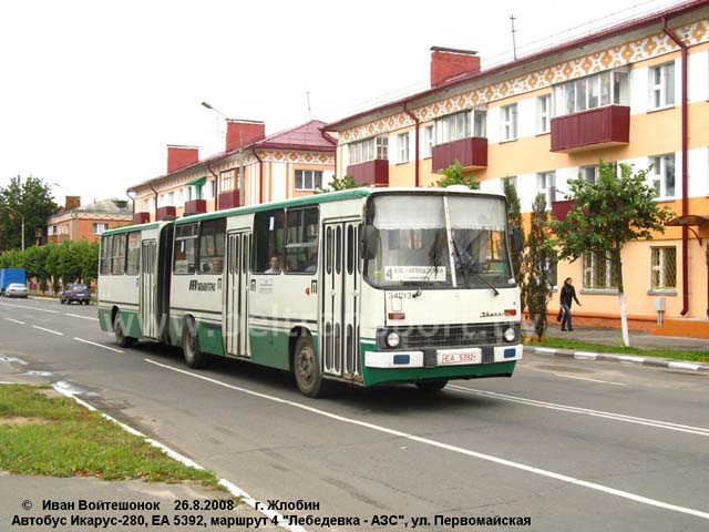 Карта жлобина с остановками автобусов