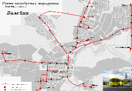 Схема автобусных маршрутов в сургуте